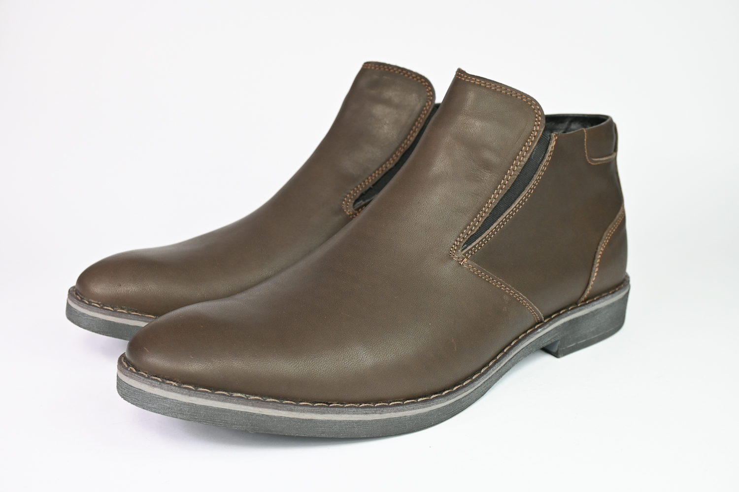 Niskie sztyblety w kolorze khaki (wzór 153)